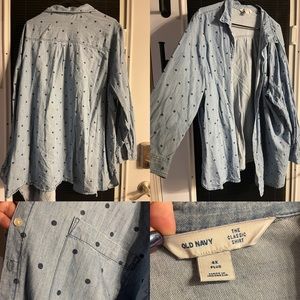 4X Polka Dot Old Navy button up!
